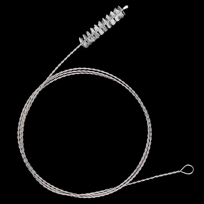 Flexible Drain Brush-Extra Long Nylon Cleaner for Cleaning Plumbing Sink Fridge Skinny Pipe Air Tube Hose Dredging Tool 143cm/56 inch (1 PCS)