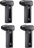 4 Pack Compressed Air Duster-110000RPM Electric Air Duster with LED Display & Light, 3-Gear Adjustable Air Blower