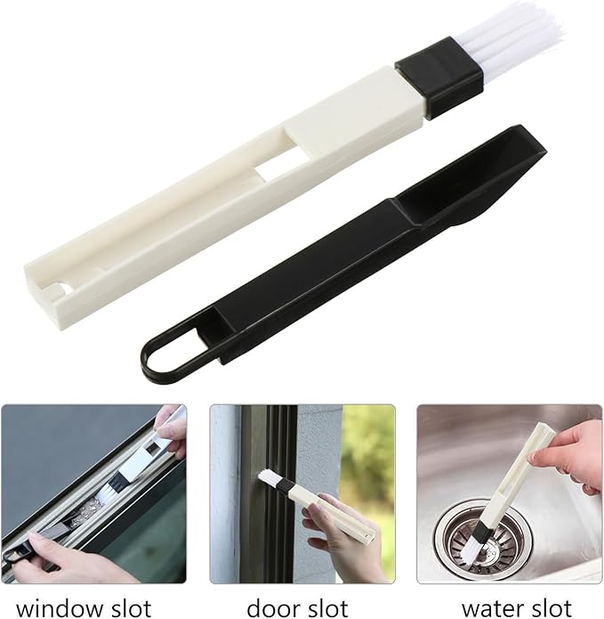 Healifty Multifunctional Window Blinds Cleaning Brush Set with Air Conditioner Vent Dust Brush 10pcs Household Dust Removal Tools for Shutter and Vent Cleaning