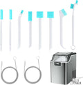 XANGNIER Ice Machine Cleaner Brush Kits,Countertop Ice Maker Cleaning Tools Accessories-2 Pcs Extra Long Pipe Drain Cleaners Brush and 8 Pcs Small Crevice Cleaning Brush for Tight Spaces