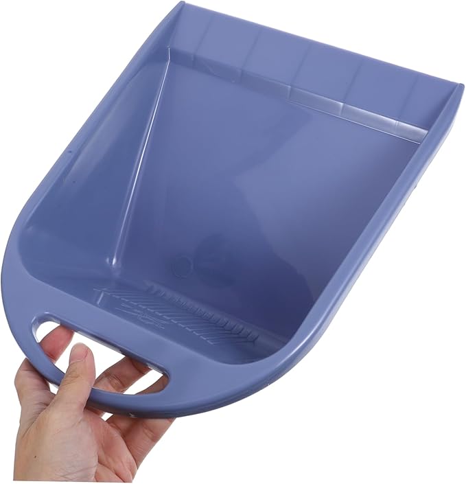 Portable Handheld Dust Pan for Home Cleaning Small Plastic Debris Collection Scoop Handle for Daily Use and Outdoor Cleanup