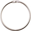 SlipX Solutions Brushed Nickel Simple Slide Shower Curtain Rings Provide Effortless Gliding on Standard Shower Rods (Rust Resistant, Snap Closure, Set of 12)