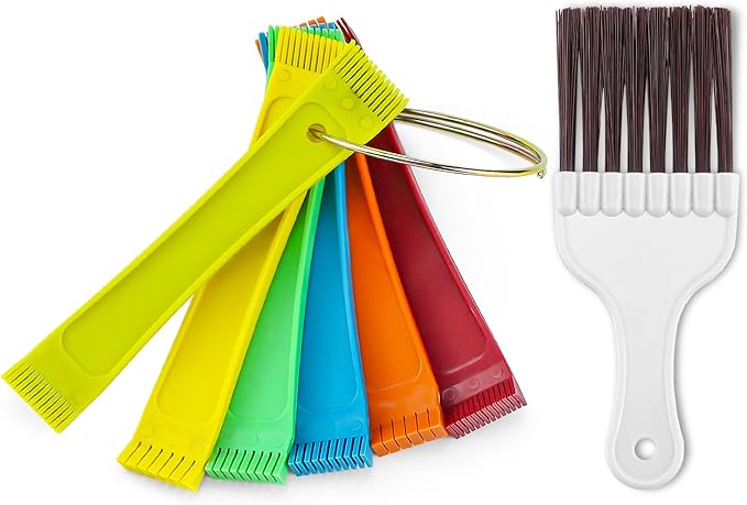 【Upgraded】 Air Conditioner Condenser Fin Comb Set Include FCR6 Fin Comb and Condenser Fin Comb Brush Repair Tool for Condenser Coil by Cenipar