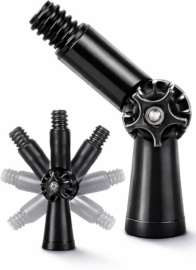 Universal Joint Angle Adaptor for Telescoping Extension Pole, (Head Only, No Pole) Versatile for Window Cleaning, Gutter Cleaning, Light Bulb Changing, Painting & More – Multi-Use Heavy Duty Pole