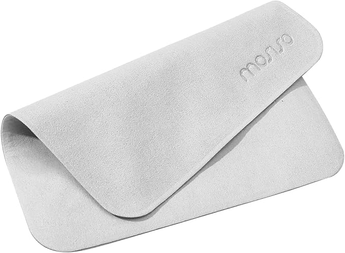 MOSISO Polishing Cloth, 2PCS Soft Microfiber Cloth Electronic Screen Cleaning Cloths Compatible with iPhone,Compatible with MacBook,Compatible with iPad,Tablets,Laptop Notebook Computer,Camera, Grey
