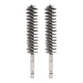 HARFINGTON 2pcs Stainless Steel Bore Brush 19mm Dia Cleaning Wire Brush with Handle 1/4 Inch Hex Shank for Tubes, Ports, Bearings