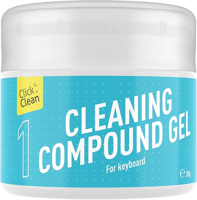CLICK CLEAN Keyboard Cleaning Gel, 7oz Universal Cleaning Gel for Keyboards Electronics Dust Cleaner for Car, Laptop, Air Vents