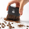 Magnet Professional Coffee Grinder Cleaning Brush Coffee Brush Handling Accessory Tool Walnut Brush Handle Synthetic Bristle with Magnetic snap for Camping Home Kitchen Barista