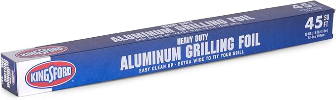 Kingsford Heavy Duty Aluminum Grilling Foil | Durable Aluminum Foil for Grilling, Cooking, Steaming, and Food Storage, 45 Sq. ft Roll