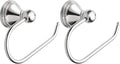 Moen Preston Collection Chrome Single Post Toilet Paper Holder, Wall Mounted Hanging Toilet Tissue Storage, DN8408CH (Pack of 2)