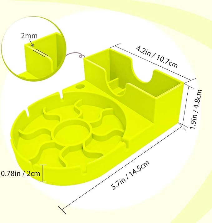 Water Bottle Drying Rack, Silicone Tumbler Drying Rack, Baby Bottle Dryer Holder, Cup Dryer for 20/30/40 oz, Mugs, Glasses(Yellow, 2 in 1)