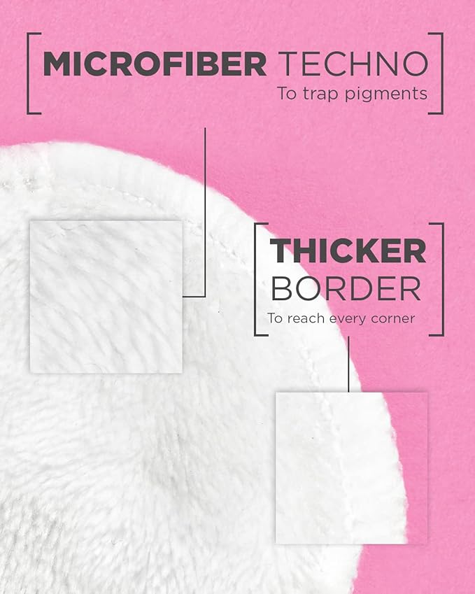 Garnier Micellar Cleansing Eco Pads, Reusable, 3 Ultra-soft Microfiber Pads, 1 Count (Packaging May Vary) (Pack of 2)