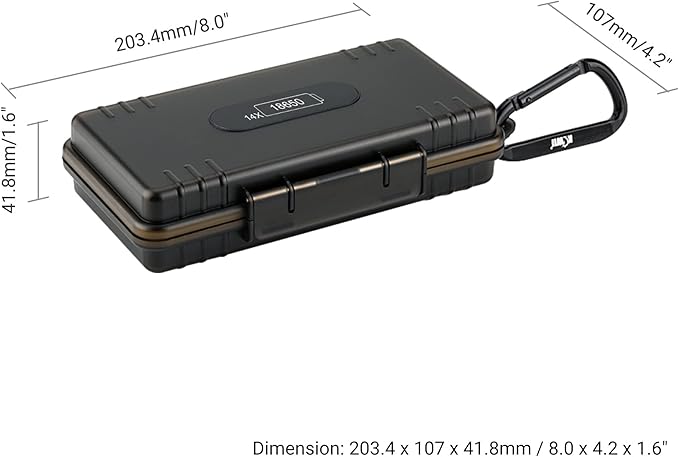 KIWIFOTOS 14 Slots 18650 Battery Organizer Case Protective Hard Storage Case Shockproof 18650 18350 Battery Holder Box Batteries Container