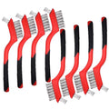 8pcs Premium Wire Brushes Set for Rust Removal, Paint Cleaning, and Metal Polishing - Versatile Tools for Automotive, Industrial, and Home Use - Durable Brass and Steel Brushes for Every Cleaning Task