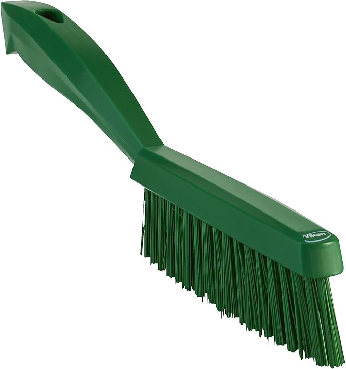 Vikan 41952 Brush,Narrow Hand,Stiff,11" x .75",PP/PBT,Green
