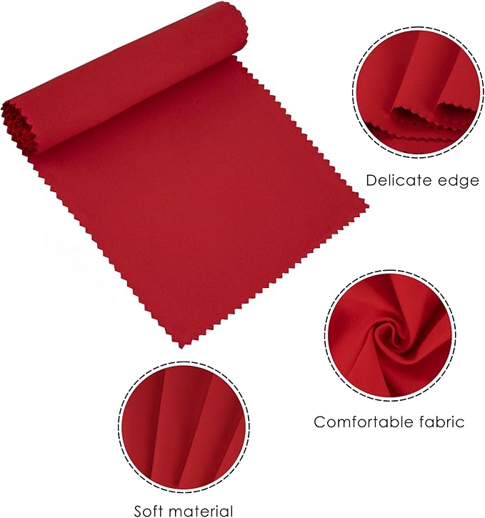 Piano Keyboard Dust Cover for 88 Keys - Suitable for Grand Upright Pianos, Digital Pianos, and Electric Keyboards - Protective Key Cover Cloth (Classic Red)