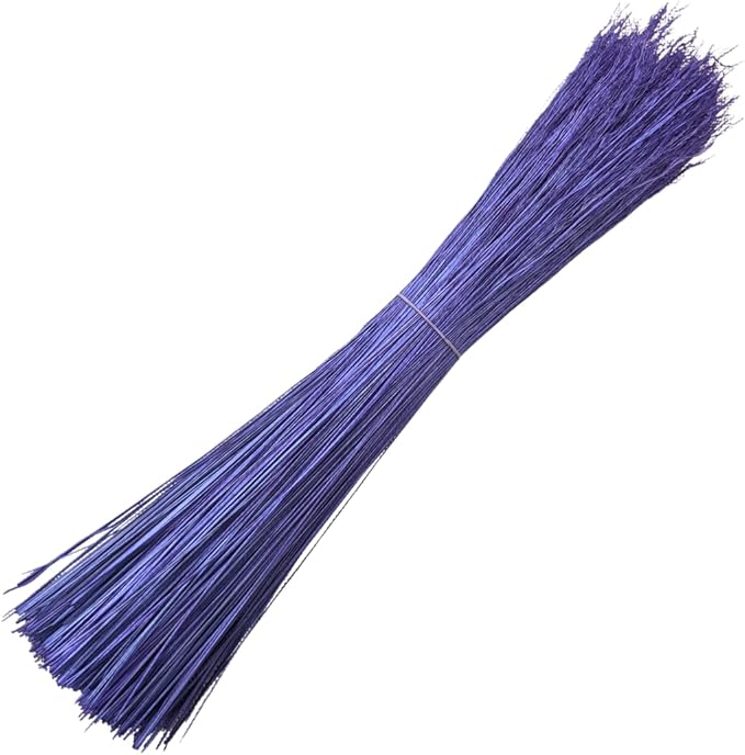20" or 16" Broom Corn, 1/2 lbs Bundles, Hand Dyed by Meckley Brooms (20.00, Iridescent Purple)