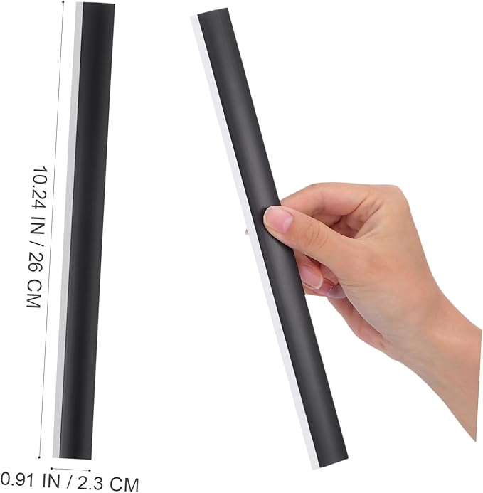 4pcs Rubber Dustpan Lip Edge Replacement Wide Lobby Dustpan Insert Strips Easy to Cut for Practical for Cleaning Tools