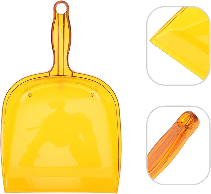 Handheld Garbage Dustpan Handle Heavy-Duty Plastic Cleaning Tool for Home and Office Lightweight Compact Dustpan for Easy Household Cleanup