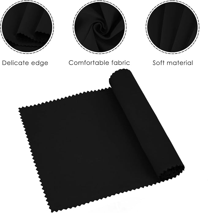 Piano Keyboard Dust Cover for 88 Keys - Suitable for Grand Upright Pianos, Digital Pianos, and Electric Keyboards - Protective Key Cover Cloth (Classic Black)