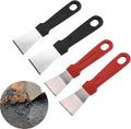 4 PCS Bright Multipurpose Kitchen Cleaning Spatula,Oil Fume Range Hood Shovel Stubborn Dirt Spatula Fridge Freezer De-icer Ice Scraper Refrigerator defrosting Shovel