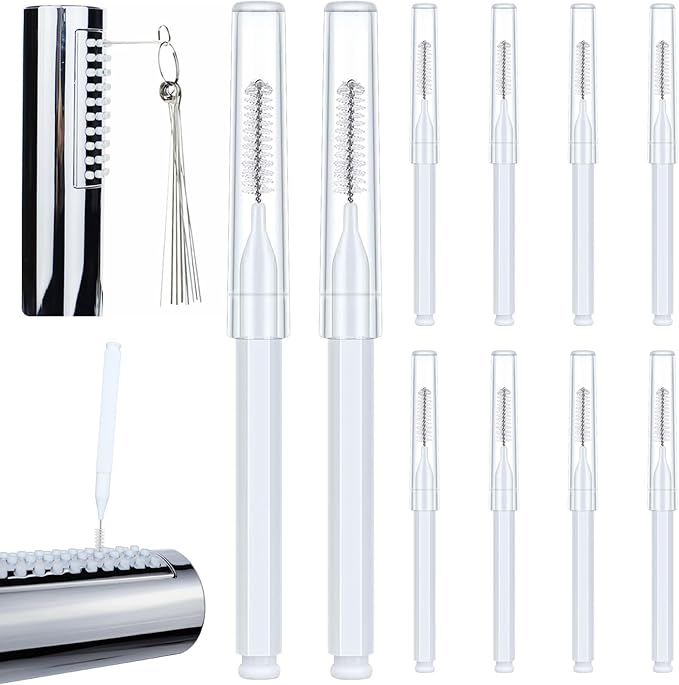 Shower Head Cleaning Brushes, Anti Clogging Cleaner Brush Shower Nozzle Clog Tools Showr Head Nozzle Picks Small Showerhead Cleaner Brush for Small Holes Gaps Nozzles Crevices Jewelry Cleaning 20PCS