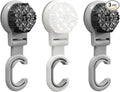 3 Pack Suction Cup Mop and Broom Holder Wall Mount–Renter Friendly Decor, No Drilling Required, Under Cabinet Hooks, Versatile Broom and Mop Organizer Wall Hanging