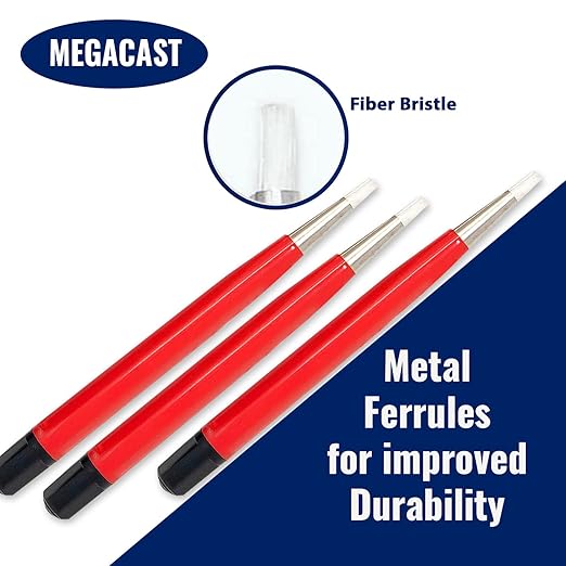 Fiberglass Scratch Brush Pen - 3 Pack - Jewelry, Watch, Coin Cleaning, Electronic applications, Removing rust and corrosion