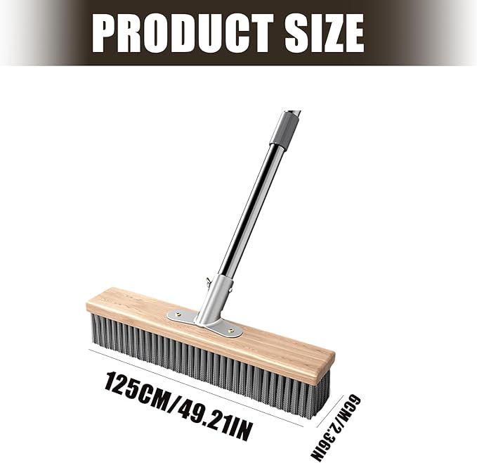 Stainless Steel Scrub Brush for Strong on Patio Driveway and Bathroom Hard Bristle Brush