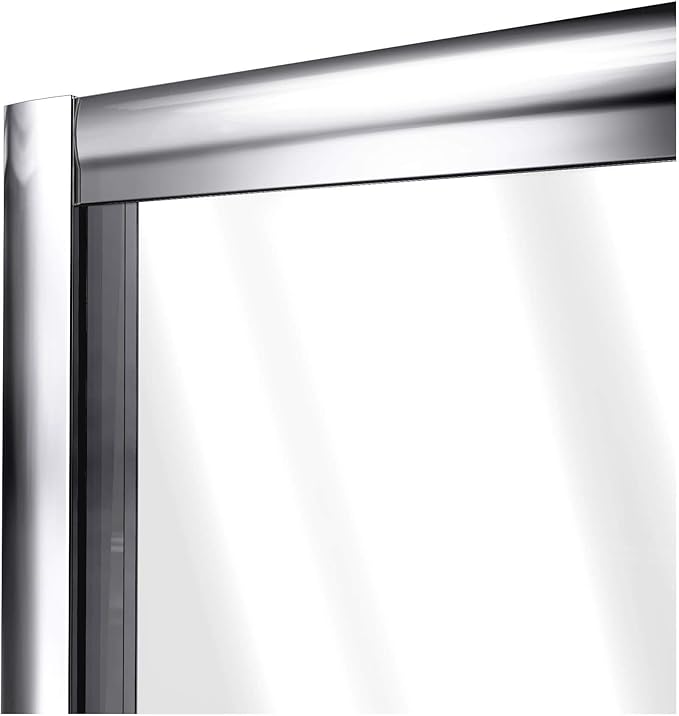 DreamLine Flex 44 - 48 inch W x 72 inch H Semi-Frameless Pivot Shower Door in Chrome