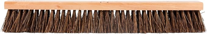 Restaurantware-BROOM HEAD ONLY: Clean Tek Professional 24-Inch Indoor Broom Head, 1 Heavy-Duty Push Cleaning Tool - Handle And Brace Sold Separately, Palmyra Bristles, Wooden, Outdoor Use
