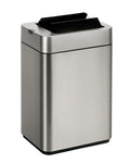 ELPHECO Bathroom Trash Can with Lid 2.6 Gallon Smart Trash Can Slim Motion Sensor Garbage Can Automatic Stainless Steel Wastebasket Bathroom Decor for Bedroom Office Toilet Silver