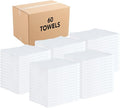 Arkwright Qwick Wick Bar Mop Towels Bulk - (Case of 60) 100% Cotton Quick Dry Dishcloths, Super Absorbent Multipurpose Cleaning Rags for Restaurants, Kitchen, Bathroom, Hotel, 16 x 19 in, Solid White