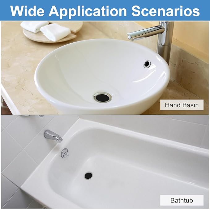 uxcell 3 Pack Shower Drain Strainer, 3.1" x 2.5" Stainless Steel Floor Drain Strainer Deep Sink Hair Catcher for Kitchen Bathroom Balcony Floor Drain, Fit Hole Size from 1.57" to 2.56"