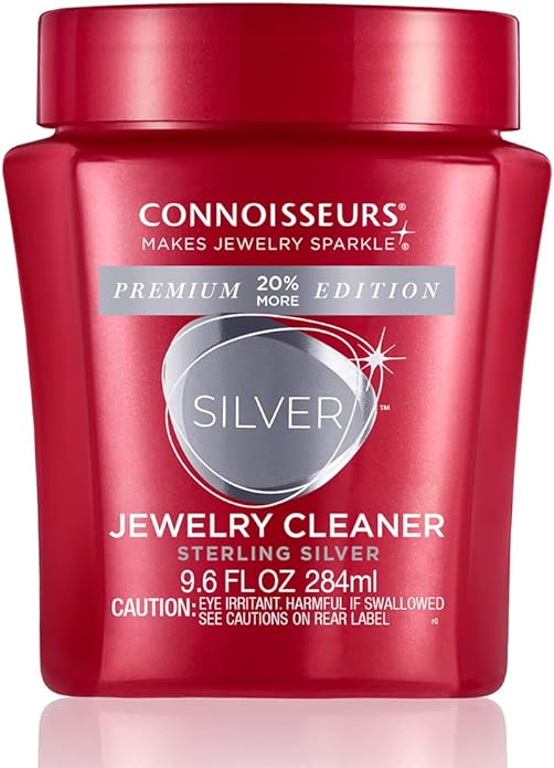 CONNOISSEURS Premium Edition Jewelry Cleaner, Value Size 9.6oz - Pick from Fine, Silver or Delicate Jewelry Cleaner