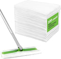 100 Count Dry Sweeping Cloths - Disposable Mop Pads Refills Compatible with 10-12 inch for Thin Mops for Floor Cleaning Dust and Hair(11.4 x 7.8 Inch)
