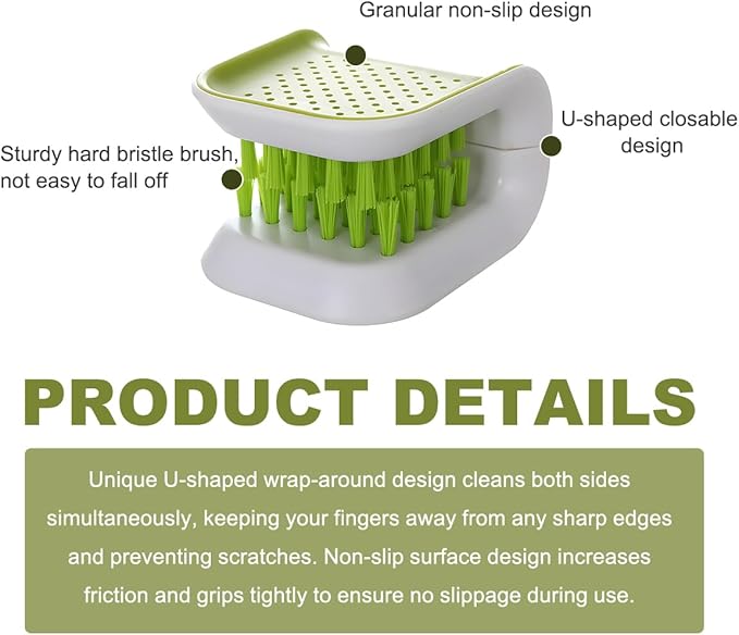 Car Seat Belt Cleaning Brush, U-Shaped Auto Interior Washing Brush with Double-Sided Bristles, Closeable Safety Belt Bristle Scrubber Cutlery Cleaner Brush for Car Home (1 PCS)