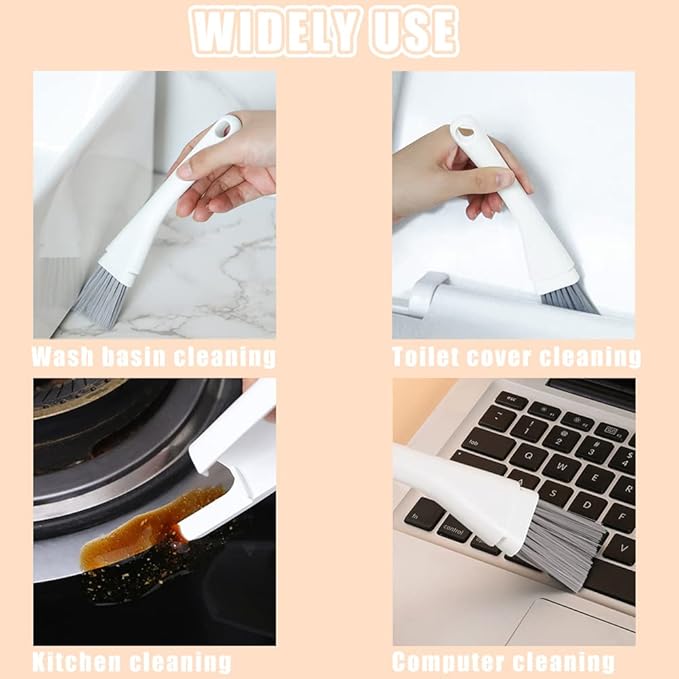 2 Pack Mini Brush and Dustpan Set Conveniently Dust Clean Portable Multi-Functional Cleaning Tools for Key Board Table (Black&Gray)