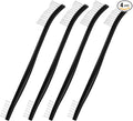 4 Pcs Small Cleaning Brushes, Nylon Bristles Small Detailing Crevice Brush, Mini Stiff Bristles Brushes for Detailed Cleaning of Jewelry, Cars, Kitchen, Spaces