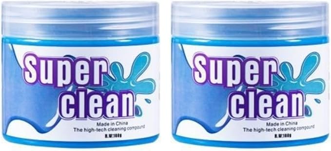 Cleaning Gel for Cars - Car Vent Keyboard - Dust Clear Kit, Home and Office Electronics, Reusable And Durable, Auto Air Vent Interior Detail Removal Putty, Speakers, Printers, Keyboards(2-Pack)