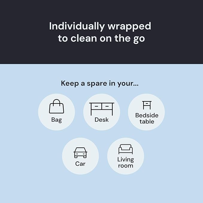 Elite Screens Microfiber Cleaning Cloth - 12-Pack, 12" x 12", Blue - Oversized Eyeglass Cleaning Cloth - Quick-Dry Reusable Glasses Wipes - Portable Pocket Lens Wipes
