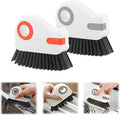 2 in 1 Groove Cleaning Brush Window Track Cleaning Tools, 2026 New Multifunction Hard Bristle Crevice Cleaning Brush with Hidden Scraperfor Sliding Door Track, Window Sill, Shutter Door (Mix)