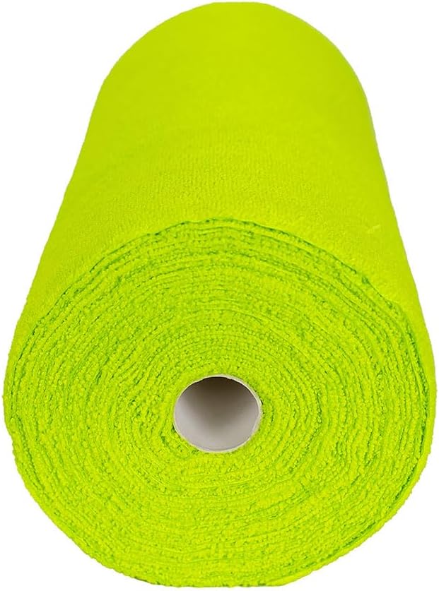 Maxshine Universal Green Microfiber Tear-Away Towel Roll – 30 Reusable 12"x12" Sheets – 260GSM Terry Microfiber – Eco-Friendly, Lint-Free Cleaning Towels for Auto, Home & Garage