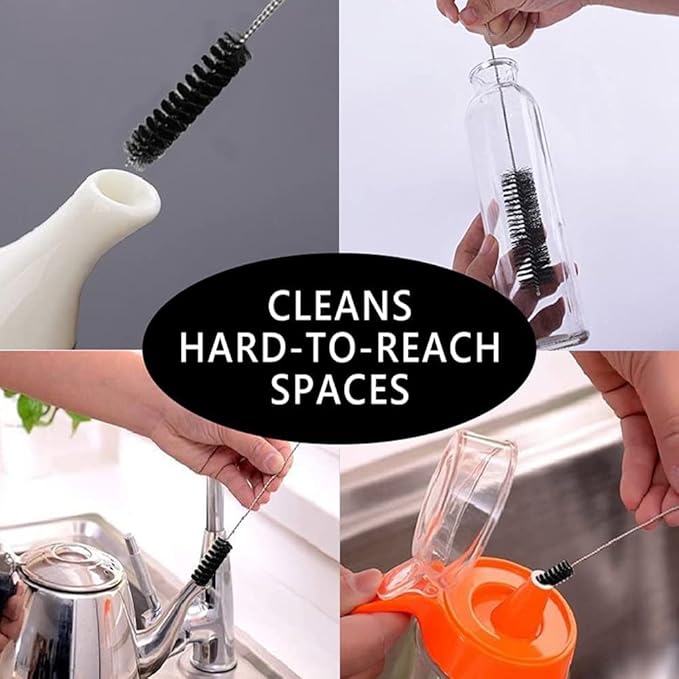 Utoolmart Steel Wire Cleaning Brush, Spiral Power Tube Brush, Steel Wire Tube Brush Cleaning Tool, Tube Bottle Brush, 1.0-inch Diameter 12-inch Length, 10pcs