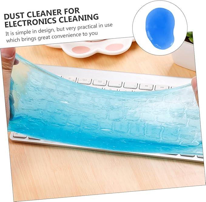 Housoutil Keyboard Cleaning Gel for Computer and Laptop 20 PCS Dust Remover Gel for Electronics Detailing Cleaning Non-Toxic and Reusable Random Color