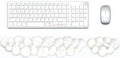 Gel Cloud Wrist Rest for Keyboard and Mouse, Clear Cloud Keyboard Wrist Rest Set, Ergonomic Cloud Wrist Support for Typing Pain Relief, Cute Wrist Pad for Office, Gaming, Computer, Laptop