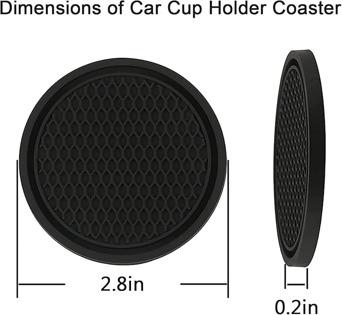 2-in-1 (Car Cleaning Gel for Car Detailing) and (4 Pack of 2.8-inch Car Coasters for Cup Holders) Automotive Dust Cleaning Putty Car Slime for Cleaning Car Interior, PC, Keyboard (Rose Red)
