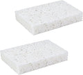 Multi-Use Cellulose Kitchen Sponges Compressed Cellulose Sponges, Non-Scratch, Dish Sponge for Kitchen Bathroom Cars, Funny Cut-Outs DIY (2, White)