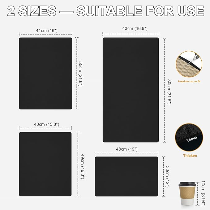 Dish Drying Mats for Kitchen Counter, Waterproof Coffee Mat for Countertop, Under Sink Mats, Coffee Bar Mat Accessories