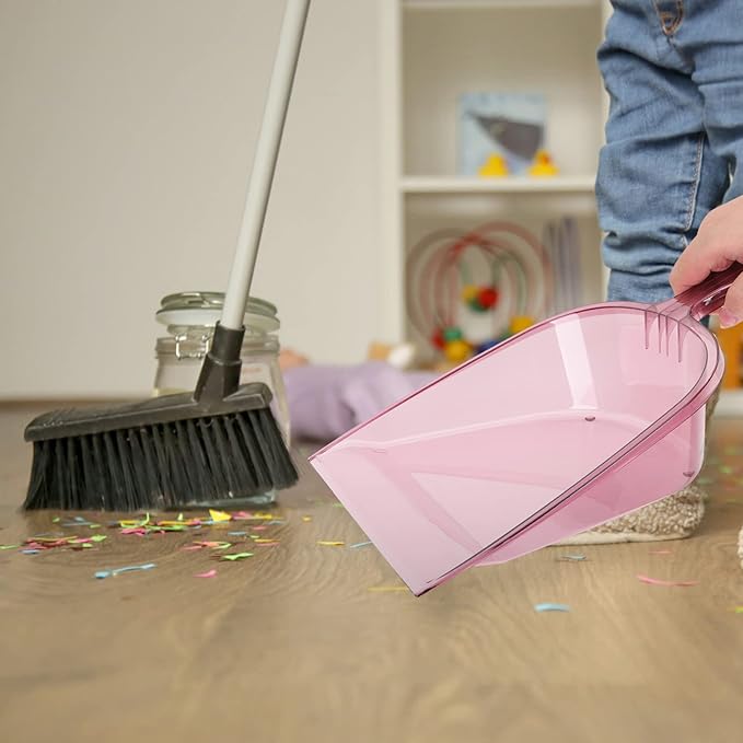 Dustpan Lightweight Handheld Dustpan Ergonomic Handle Capacity for Kitchen Home Bar Party